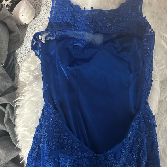 CLARICE PROM DRESS ROTAL BLUE SIZE 0 - Picture 7 of 10